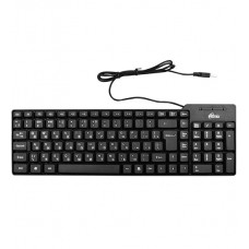 Клавиатура USB, Ritmix RKB-100, Черный, KeyBoard 102 keys, rus/lat, black