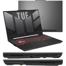 Ноутбук ASUS TUF Gaming A15 FA507NU-LP166 (90NR0EB5-M00FW0), NB Ryzen 5-7535HS-3.3/512GB SSD/16GB/RTX4050-6GB/15,6"FHD, Dos