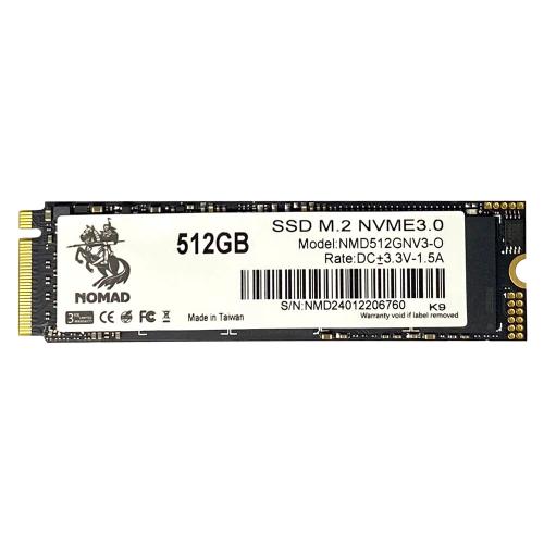 Твердотельный накопитель  512GB SSD NOMAD M.2 2280 PCIe3.0 NVMe R2840MB/s W1360MB/s NMD512GNV3-O