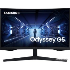 Монитор жидкокристаллический Samsung LC27G54TQWIXCI 27" Odyssey G5 16:9 2560x1440 144Hz VA, изогнутый1000R, 250cd/m2, H178°/V178°, 1ms, DisplayPort, HDMI (LC27G54TQWIXCI)