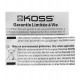 Наушники Koss KSC75, Headphone 60ohm, 15-25000Hz, 101dB, 1.2m cable, ear clips, silver