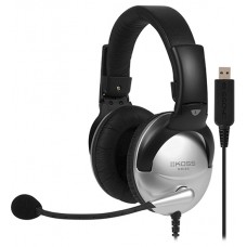 Гарнитура Koss SB45-USB, Серебристый, Garnitura 100ohm, 18-20000Hz, 103dB, 2.4m USB cable, silver