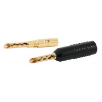 Разъем Банан винтовой Atlas Achromatic Gold Z Plug Screw, 4мм, черный