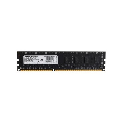 Оперативная память  4Gb DDR3 1600MHz AMD Radeon R5 Entertainment Series PC3-12800 R534G1601U1S-U