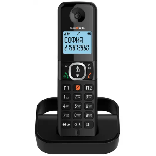 Телефон беспроводной Texet TX-D5605A черный