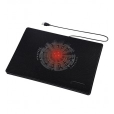 Подставка для ноутбука Hama Slim (00053067), Черный, USB power, 160cm red LED, up to 15,6", black