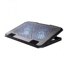 Подставка для ноутбука Hama H-53064 (00053064), Серебристый, USB power, 2x14cm LED, up to 15,6", silver
