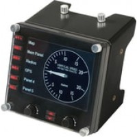 Контроллер для игровых авиасимуляторов Logitech G Flight Instrument Panel (приборная панель с ЖК-дисплеем для авиасимуляторов) (945-000008)