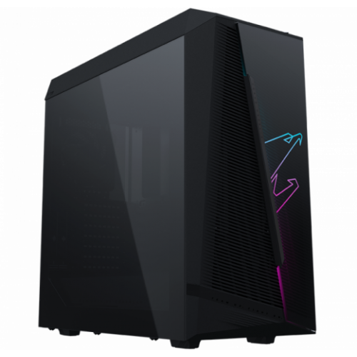 Игровой корпус для ПК Gigabyte AORUS C450 GLASS, RGB Fusion, MidTower, Mini ITX /Micro ATX /ATX,GPU up to 320mm,TG,Black