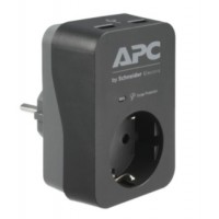 Сетевой фильтр APC/Essential SurgeArrest 1 Outlet  Black/1 розет./16 А/2 USB Ports Black/230V (PME1WU2B-GR)