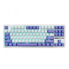 Клавиатура USB, Aula F87, Белый-фиолетовый, KeyBoard mechanical, white-purple