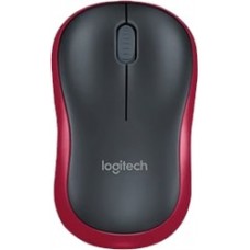 Мышь беспроводная Logitech M185 Red (красная, оптическая, 1000dpi, 2.4 GHz/USB-ресивер) (910-002240)