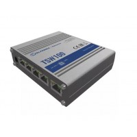 Коммутатор TELTONIKA/TSW100 Неуправляемый промышленный (IP30 -40/+75 ? C) PoE+/5 x RJ45 ports 10/100/1000Mbps/1-4 ports PoE 802.3af/802.3at (Total 120 (TSW100000000)