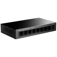 Коммутатор гигабитный  8-портовый CUDY GS108 <10/100/1000 Mbps, Металлический корпус>