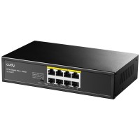 Коммутатор PoE+ GbE  8-портовый CUDY GS1008PT <8-Port Gigabit PoE+ Switch 120W, 8-Port 10/100/1000 BASE-T Gigabit ports, 120 watts total PoE budget, 60 watts for port #1~#2, 802.3at/af , VLAN mode support for port #1 ~ #6, Extend mode support for port 
