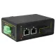 Коммутатор PoE индустриальный 2-портовый ONV IPS31032PS-S <2 порта 10/100Mbps PoE 802.3af/at (max 30W на порт), 1 порт Optical 10/100M, SC Singlemode (25km) Single Fiber, 1310/1550nm (Модуль в комплекте), бюджет мощности PoE 60W (адаптер питания в комл