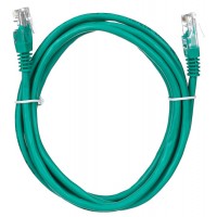 Патч-корд UTP Cablexpert PP12-5M/G кат.5e, 5м, литой, многожильный (зелёный)