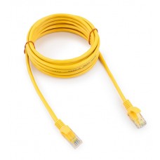 Патч-корд UTP Cablexpert PP12-3M/Y кат.5e, 3м, литой, многожильный (жёлтый)