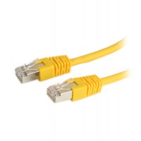 Патч-корд Cablexpert PP6-10M/Y-O, Желтый, Cable Patch cord FTP 6e-Cat 10 m yellow