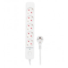 Сетевой фильтр Гарнизон, EPS-5-W-2, 2м, Белый, 5 розеток, 10A, White